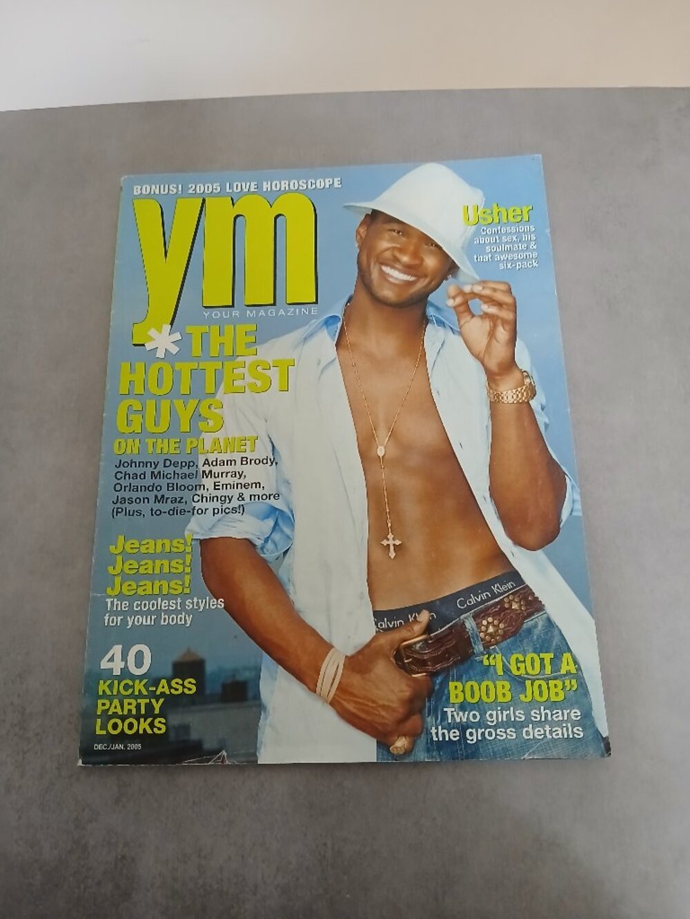 Dec/Jan 2005 YM Usher Cover/The Hottest Guys on the Planet-Magazine